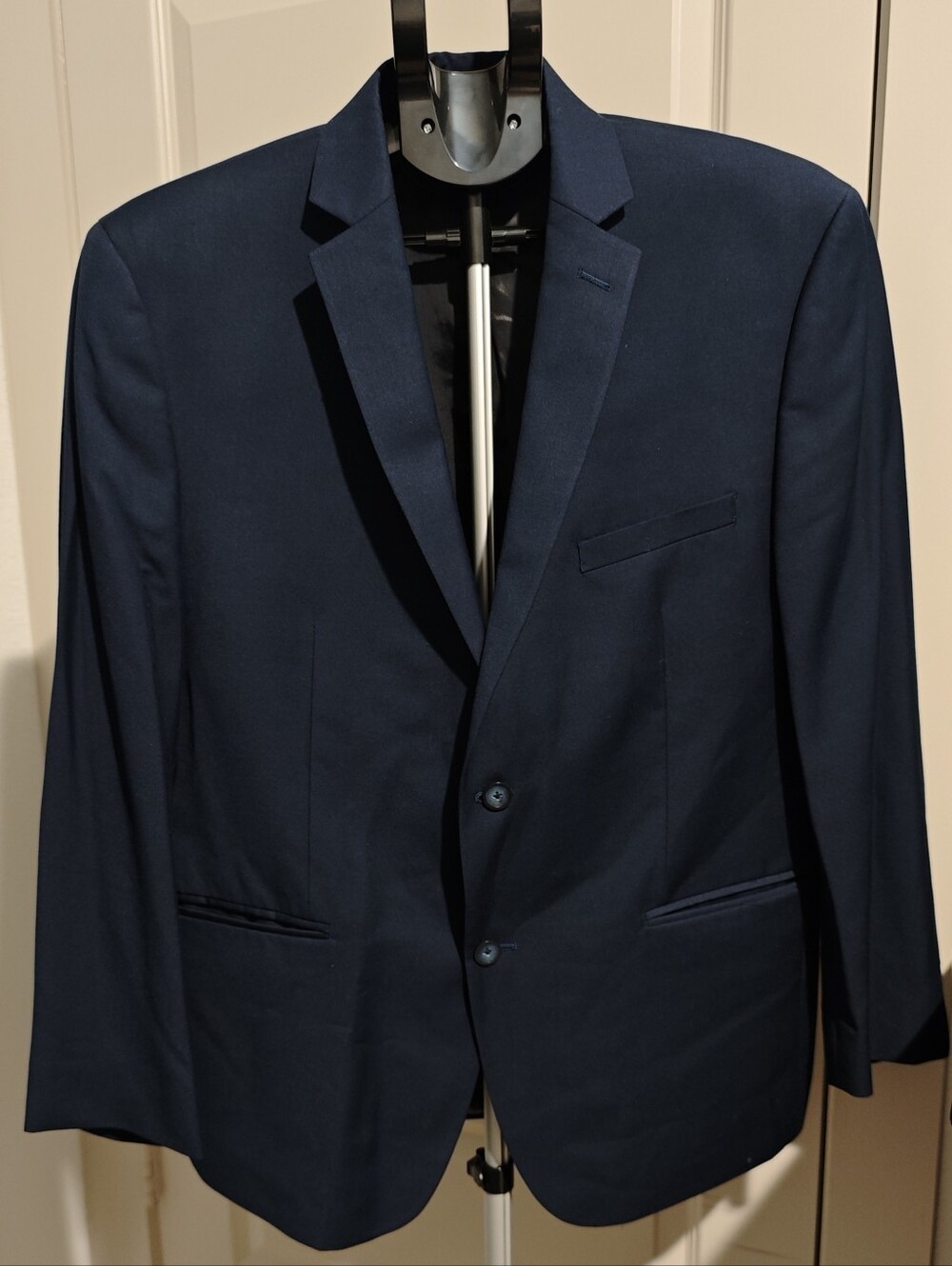 Marc New York Andrew Marc Men's Two-Button Notch Lapel Blazer Navy Blue Size 42S